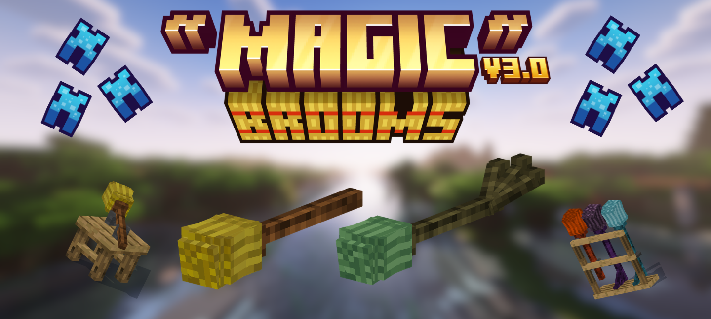 Magic Brooms 3.0.0 for Minecraft Java Edition